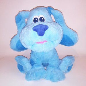 Blue's Clues Plush Stuffed Animal Blue Dog Large 15" Tall Cartoon Kids Toys Preo